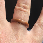 Sterling Silver With Redwood Overlay