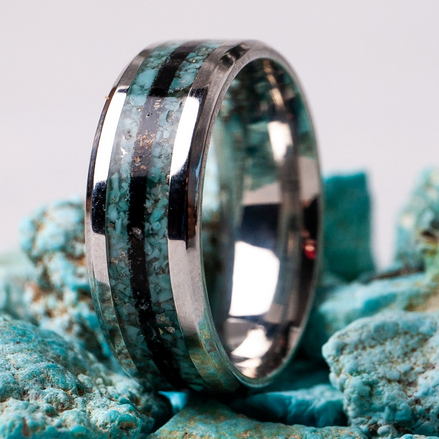 Custom Stainless Steel Ring | 8mm, 4mm Band |